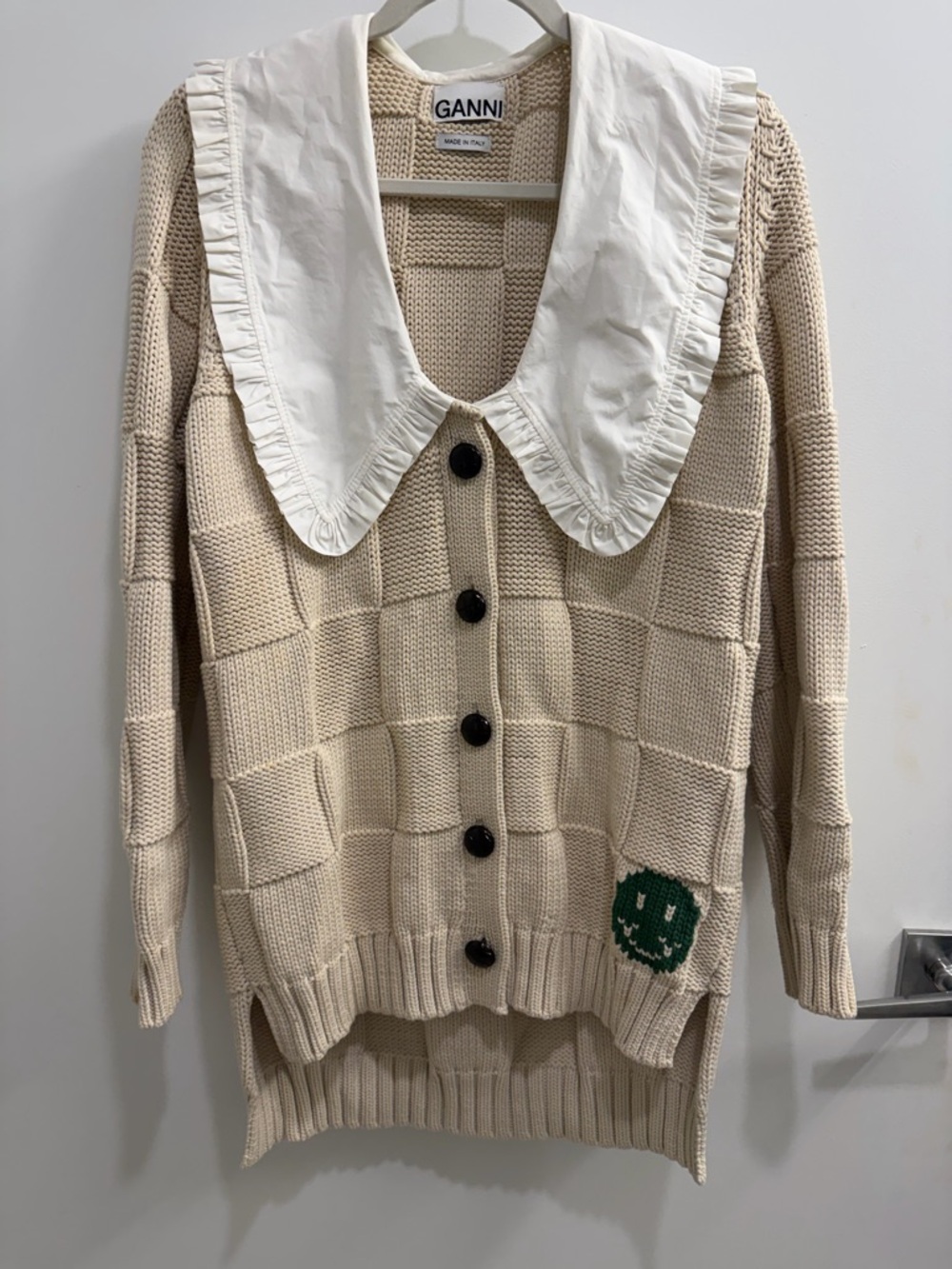 Ganni Ruffle Collar Sweater - Picture 2 of 6